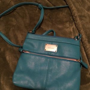 NINE WEST CROSSBODY TEAL/BLUE BAG